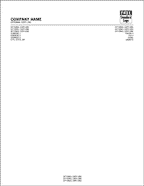 LH500-GL4 Value Letterhead 1 or 2 Ink colors Bond Stocks 8 1/2 x 11"