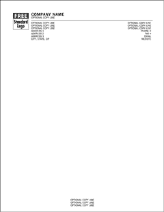 LH700-GL3 Premier Letterhead 1 or 2 Ink Colors 8 1/2 x 11"