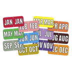 M5918 End Tab Month Aging Labels 1 1/2 x 3/4"
