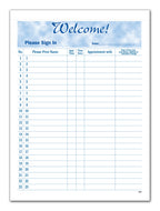 M6060 HIPAA Compliant Security Sign in Sheets 8 1/2 x 11 5/8"
