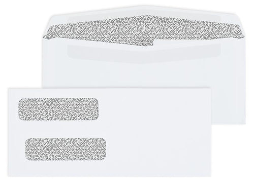 MAX597 #9 Double Window Self Seal Envelope 8 7/8 x 3 7/8"