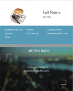 Full Color Metropolitan Focus Business Cards