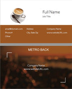 Full Color Metropolitan Focus Business Cards