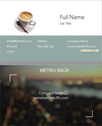 Full Color Metropolitan Focus Business Cards