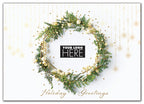 MT02151 H09645 Glistening with Charm Holiday Logo Cards 7 7/8 x 5 5/8"