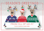 MT16012 Happy Sweater Crew Holiday Cards 7 7/8 x 5 5/8"