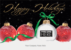 UP17008 - MT17008 Holiday Display Holiday Logo Cards 7 7/8 x 5 5/8"