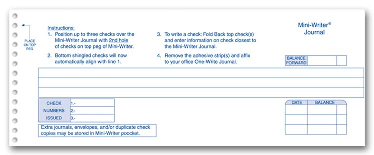 MW400NJ Mini-Writer Journals Use with...