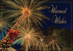 HP17304 - N7304 Tropical Wishes Holiday Cards 7 7/8 x 5 5/8"