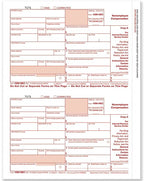 NE5110B 1099-NEC Federal Copy A Cut Sheet (1,500 Forms/Carton) 8 1/2 x 11"