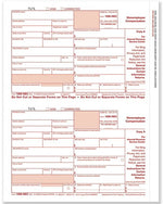 NE5110B 1099-NEC Federal Copy A Cut Sheet (1,500 Forms/Carton) 8 1/2 x 11