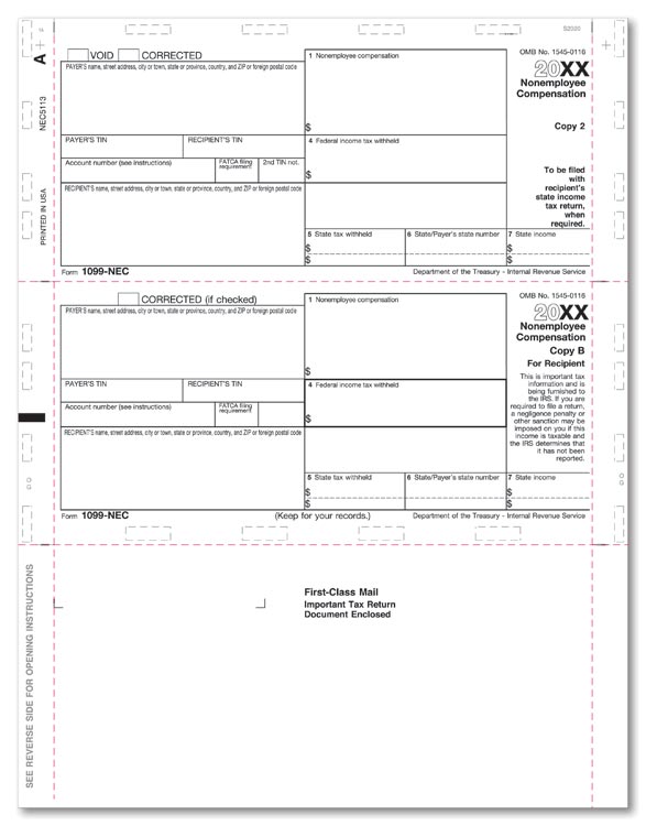 NE5113 2024 1099-NEC 3-Up Horizontal...
