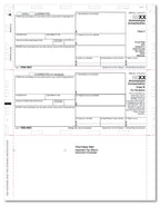 NE5113 2024 1099-NEC 3-Up Horizontal Copy B & 2 11" Z Field Bulk 8 1/2 x 11"