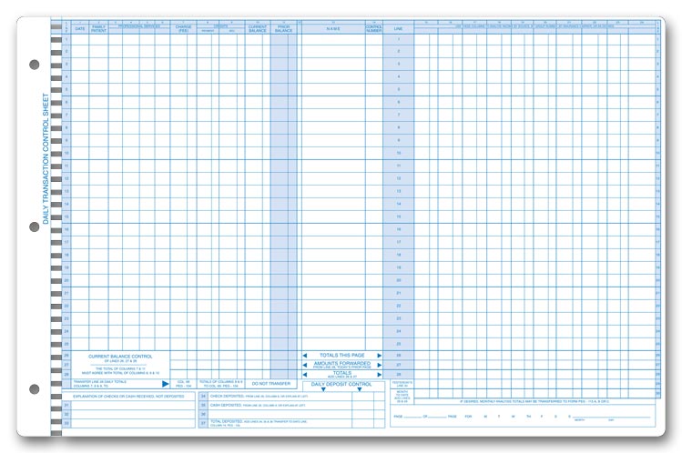 P407 Daily Control Sheets Pegmaster...