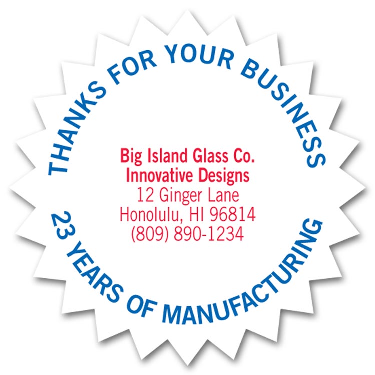 PB007 Burst Paper Label 1...