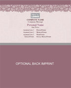 Full Color Pink Flower Business Cards