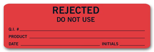 PR039 Rectangle Paper Label 3 1/4 x 1"