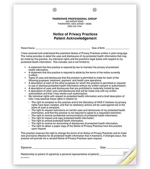 PRV1 3 Part Notice of...