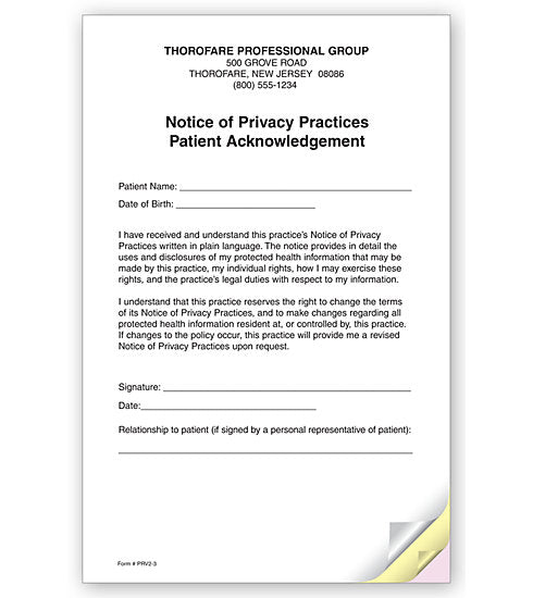 PRV2 3 Part Notice of...