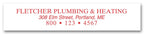 PS022 Square Corner Label 5 x 1"