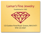 PS024 Square Corner Label 2 1/2 x 2"
