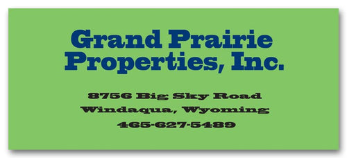 PS026 Square Corner Label 3 1/2 x 1 1/2"
