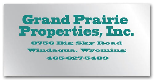 PS043 Square Corner Label 5 x 2 1/2"