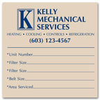 PS049 Square Corner Paper Label 4 x 4"