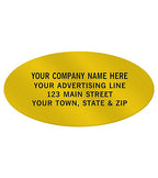 PV001 Oval Paper Label 1 1/2 x 3/4"