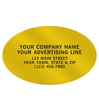 PV003 Oval Paper Label 2 x 1 1/4"