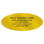 PV004 Oval Paper Label 2 1/2 x 1 1/16"