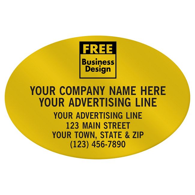 PV008 Oval Paper Label 3...