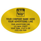 PV008 Oval Paper Label 3 x 2"