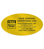 PV013 Oval Paper Label 3 3/4 x 2"