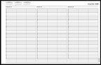 TIME49 TimeScan 3 Column Wirebound Book 15 Minute Spacing 7am-9pm With Extra Hour 17 x 11"