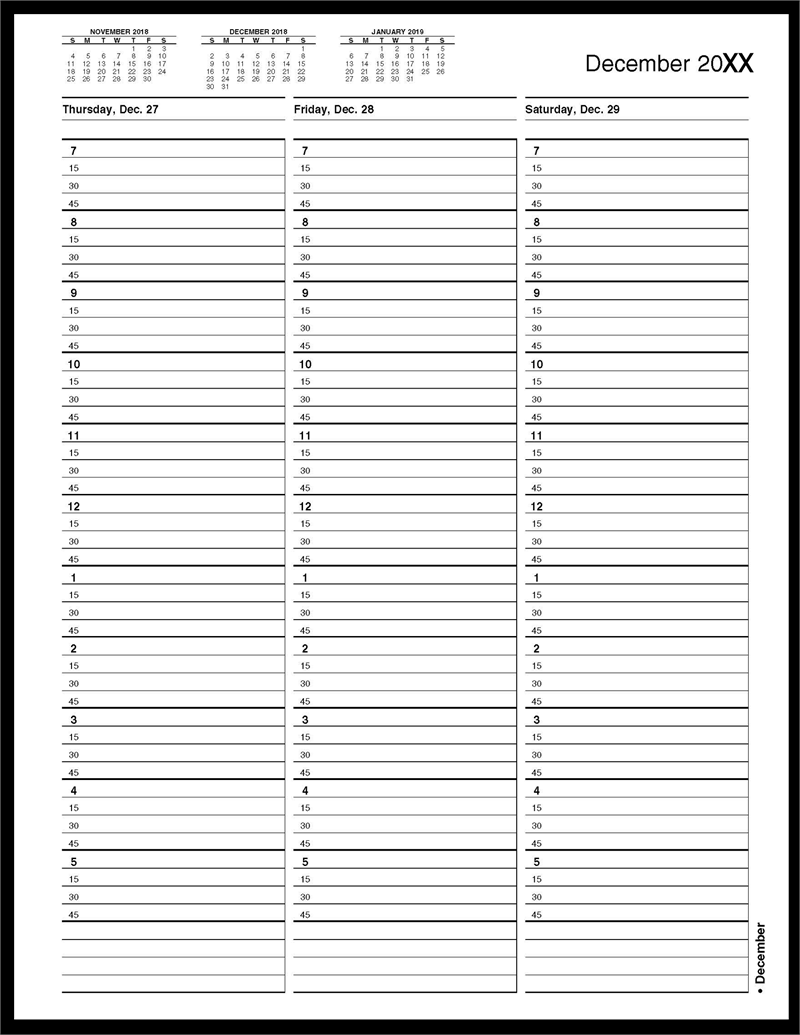 TIME5 TimeScan 1 Col Wirebound Book 15 Min 7am-6pm With Extra Hour 8 1/2 x 11"