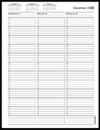 TIME5 TimeScan 1 Col Wirebound Book 15 Min 7am-6pm With Extra Hour 8 1/2 x 11"