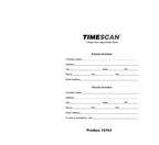 TIME35 TimeScan 2 Column Wirebound Book 15 Minute Interval 8am-7pm With Extra Hour 12 x 11"