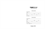TIME53 TimeScan 3 Column Wirebound Book 10 Minute Spacing 8am-6pm 17 x 11"