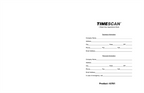 TIME64 TimeScan 4 Column Looseleaf Pages 15 Minute Interval 7am-6pm With Extra Hour 17 x 11"