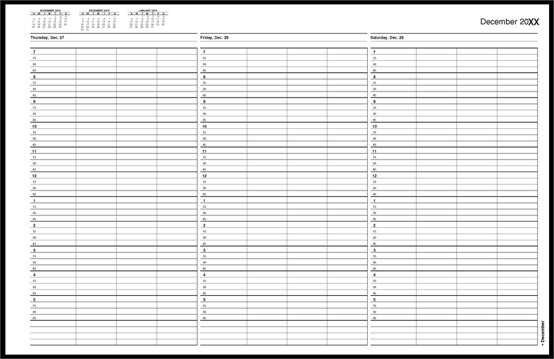 TIME63 TimeScan 4 Column Wirebound...