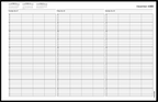 TIME65 TimeScan 4 Column Wirebound Book 10 Minute Spacing 8am-6pm 17 x 11"
