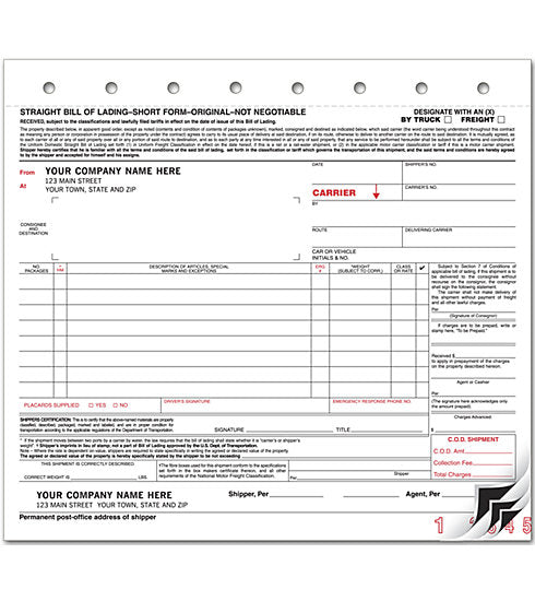 R1200 Bills of Lading Carbon...