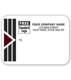 R1681 Park Avenue Mailing Labels Rolls w Black/Burgundy 3 7/8 X 2 7/8"