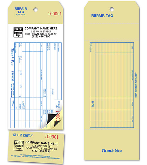 R2539 Invoice Repair Tag 9...