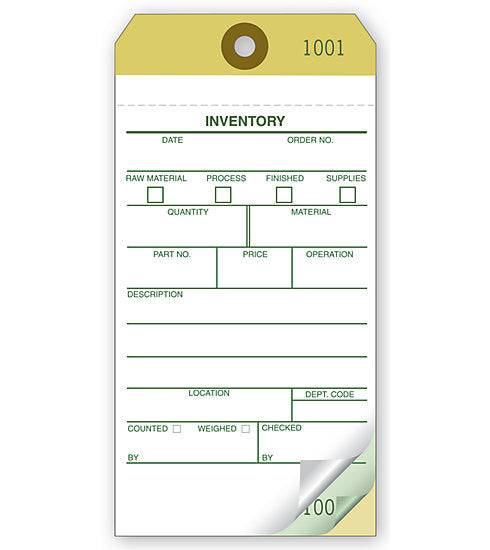 R570 Inventory Tags 3 1/8...
