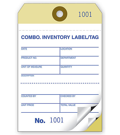 R580 Medium Sized Inventory Tags...