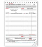 R8600 Large Format Carbonless Bills of Lading 8 1/2 x 11 3/4"