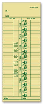 R9311 Weekly Time Cards 3 1/2 x 9"