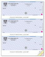 SDLA105 - SSLA105 High Security 3 To A Page Laser Check 22 Security Features 8 1/2 x 11"